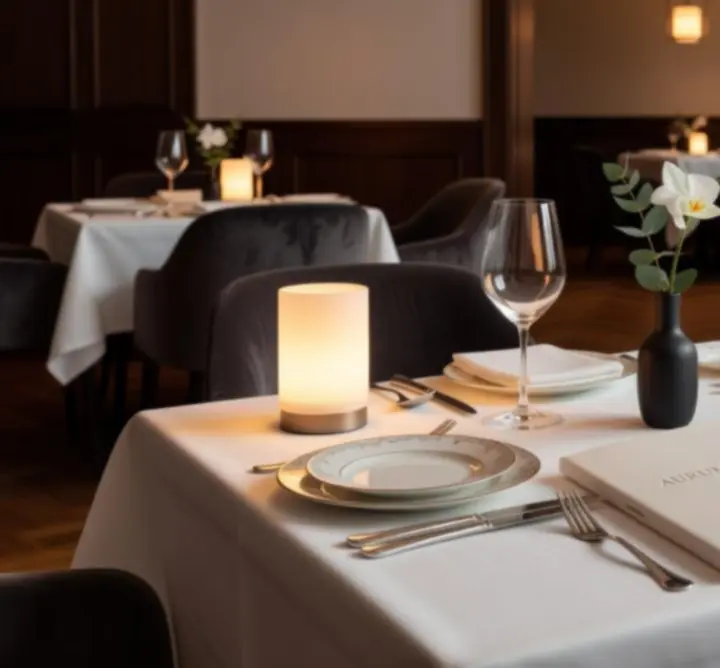 Elegancko nakryty stół degustacyjny w PRIMESET LIMITED